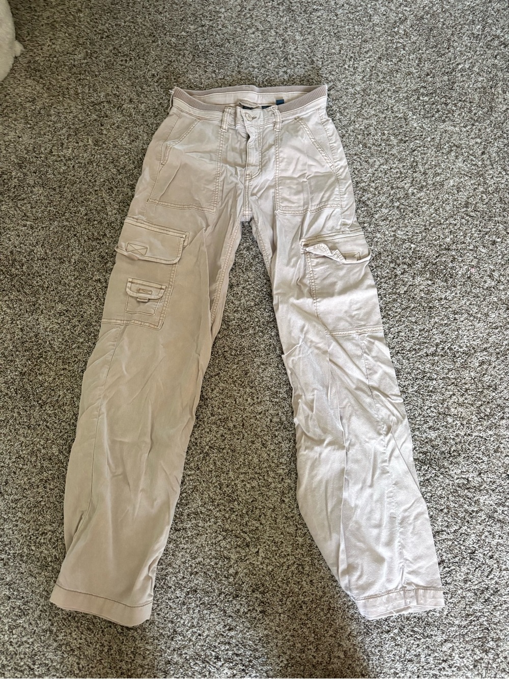 American Eagle Outfitters Beige Cargo Pants